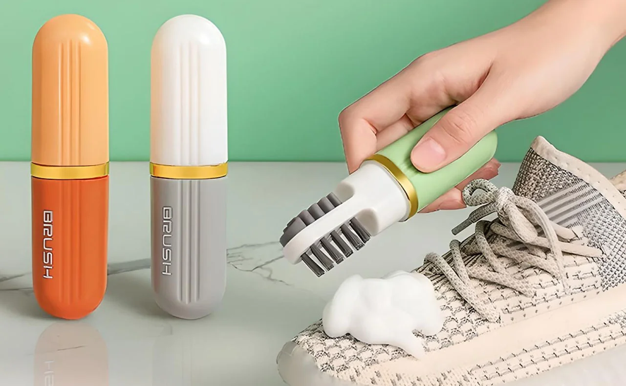 Eco-Friendly Dishwashing Brush with Soap Dispenser